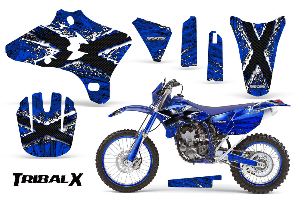 Yamaha YZ250 YZ450 03-05 WR250 WR450 05-06 TribalX White Blue NP Rims